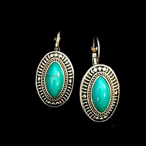 6/$25-Fashion Jewelry - Turquoise Earrings